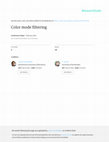 Research paper thumbnail of Color mode filtering