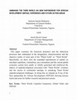 Research paper thumbnail of UNMAKING THE THIRD WORLD VIA NEW PARTNERSHIP FOR AFRICAN DEVELOPMENT (NEPAD): EXPERIENCE AND FUTURE ACTION AREAS