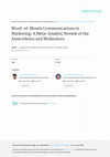 Research paper thumbnail of Word-of-mouth communications in marketing: a meta-analytic review of the antecedents and moderators