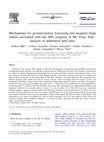 Research paper thumbnail of Mechanisms for ground-surface fracturing and incipient slope failure associated with the 2001 eruption of Mt. Etna, Italy: analysis of ephemeral field data