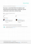 Research paper thumbnail of Fracture-controlled fluid circulation and dissolutional weathering in sinkhole-prone carbonate rocks from central Italy