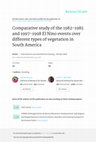 Research paper thumbnail of Comparative study of the 1982–1983 and 1997–1998 El Niño events over different types of vegetation in South America