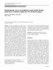 Research paper thumbnail of Immunotherapy success in prophylaxis cannot predict therapy: prime-boost vaccination against the 5T4 oncofoetal antigen