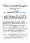 Research paper thumbnail of Shlomi Segall (2013), Equality and opportunity (Ethical Theory and Moral Practice)