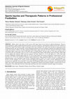 Research paper thumbnail of Sports Injuries and Therapeutic Patterns in Professional Footballers