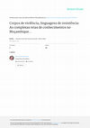 Research paper thumbnail of Corpos de violência, linguagens de resistência: As complexas teias de conhecimentos no Moçambique contemporâneo1