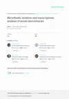 Research paper thumbnail of Microfluidic isolation and transcriptome analysis of serum microvesicles