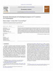 Research paper thumbnail of Economic determinants of technological progress in G7 countries: A re-examination