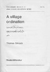 Research paper thumbnail of "Introduction" to A Village Ordination, (translated by T. Silcock in 1976)