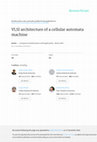 Research paper thumbnail of VLSI architecture of a cellular automata machine