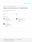 Research paper thumbnail of ChemInform Abstract: Progress in the Chemistry of 4‐Thiazolidinones