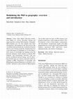 Research paper thumbnail of Rethinking the PhD in geography: overview and introduction