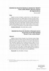 Research paper thumbnail of Abdullah bin Hicâzî bin İbrahim eş-Şerkâvî'nin "Risâle fî İ'rabi Lâ İlâhe İllallah" Adlı Eseri Üzerine Bir Değerlendirme