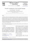 Research paper thumbnail of Towards a specification of the ToonTalk language