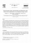 Research paper thumbnail of Green heating system: characteristics and illustration with multi-criteria optimization of an integrated energy system