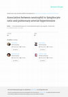 Research paper thumbnail of Association between neutrophil to lymphocyte ratio and pulmonary arterial hypertension