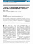 Research paper thumbnail of A Portuguese East Indiaman from the 1502–1503 Fleet of Vasco da Gama off Al Hallaniyah Island, Oman: an interim report