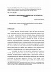 Research paper thumbnail of SEGURANÇA E INDEPENDENCIA ENERGÉTICAS: OS ESPAÇOS DO ETANOL Gisela A Pires do Rio