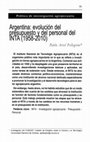 Research paper thumbnail of Argentina: evolución del presupuesto y del personal del INTA (1958-2010)