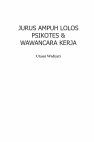 Research paper thumbnail of JURUS AMPUH LOLOS PSIKOTES & WAWANCARA KERJA