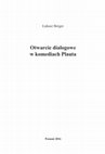 Research paper thumbnail of "Otwarcie dialogowe w komediach Plauta", Poznańskie Studia Polonistyczne: Poznań 2016.