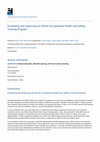 Research paper thumbnail of Evaluating and Improving an Online Occupational Health and Safety Training Program Contribution Evaluating and Improving an Online Occupational Health and Safety Training Program