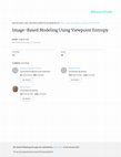 Research paper thumbnail of Image-based modeling using viewpoint entropy