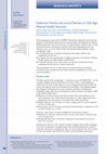 Research paper thumbnail of National trends and local delivery in old age mental health services: towards an evidence base. A mixed-methodology study of the balance of care approach, community mental health teams and specialist mental health outreach to care homes