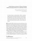 Research paper thumbnail of Linking theory to practice: A theory of change model of the Natural Resources Leadership Institute