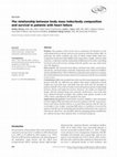 Research paper thumbnail of The relationship between body mass index/body composition and survival in patients with heart failure