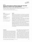 Research paper thumbnail of Effective interventions for lifestyle change after myocardial infarction or coronary artery revascularization