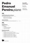 Research paper thumbnail of Notas ao programa - Concerto de piano de Pedro Emanuel Pereira - 10.Jan.2017 - Casa da Música, Porto