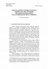 Research paper thumbnail of Per Una Società Interculturale: Importanza Del Pensiero Relazionale-Dialogico Nella Formazione Della Persona