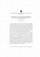 Research paper thumbnail of [KİTAP KRİTİĞİ/BOOK REVIEW] Ahmet Kayacık, Bağdat Okulu ve İslam Düşüncesindeki Yeri, SAÜİFD 2005, Sayı:12, ss. 241-243.