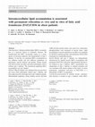 Research paper thumbnail of Intramyocellular lipid accumulation is associated with permanent relocation ex vivo and in vitro of fatty acid translocase (FAT)/CD36 in obese patients