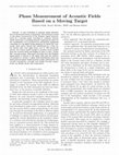 Research paper thumbnail of Phase Measurement of Acoustic Fields Based on a Moving Target