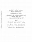 Research paper thumbnail of Instability of the time dependent Hořava-Witten model