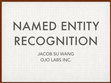 Research paper thumbnail of Named Entity Recognition (DataDay Texas 2017 Keynote)