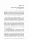 Research paper thumbnail of Editorial: sin prisiones historiográficas. Anuario Colombiano de Historia Social y de la Cultura 44.1 (2017),  23-32.