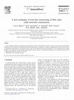 Research paper thumbnail of A new technique of real-time monitoring of fiber optic cable networks transmission