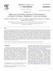 Research paper thumbnail of Behavioural and Feeding Responses of Echinogammarus Meridionalis (Crustacea, Amphipoda) to Acid Mine Drainage