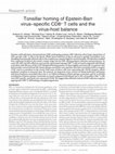 Research paper thumbnail of Tonsillar Homing of Epstein-Barr Virusspecific CD8+ T Cells and the Virus-Host Balance