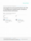 Research paper thumbnail of Cytomegalovirus seropositivity drives the CD8 T cell repertoire toward  …