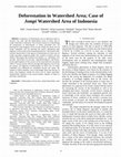 Research paper thumbnail of Deforestation in Watershed Area; Case of Jompi Watershed Area of Indonesia