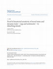 Research paper thumbnail of Proof of situational sensitivity of mood states and dynamic traits‑‑ergs and sentiments‑‑to disturbing stimuli