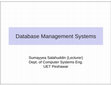 Research paper thumbnail of Lecture 11a - Advance SQL II