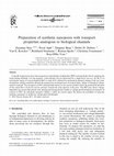 Research paper thumbnail of Preparation of synthetic nanopores with transport properties analogous to biological channels