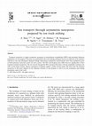 Research paper thumbnail of Ion transport through asymmetric nanopores prepared by ion track etching