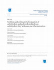 Research paper thumbnail of Synthesis and antimicrobial evaluation of carbohydrate and polyhydroxylated non-carbohydrate fatty acid ester and ether derivatives