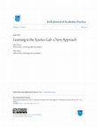 Research paper thumbnail of Learning in the Science Lab: a New Approach